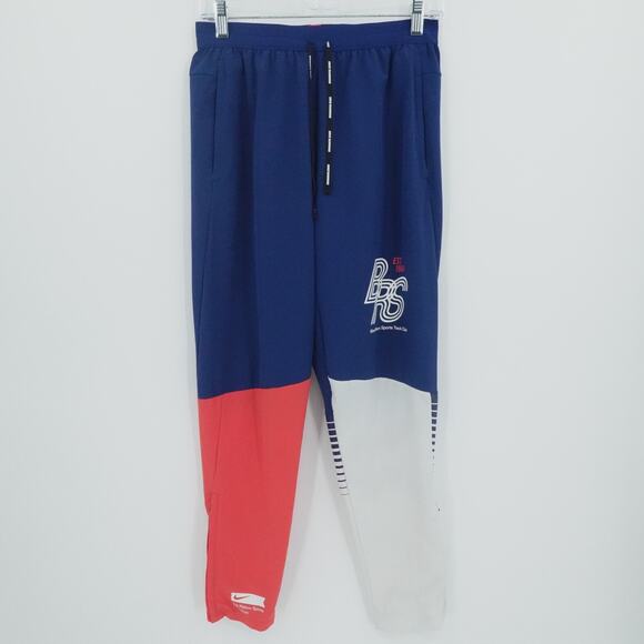 Nike Pants Mens Medium Blue Ribbon Sports Track Club Red White Running Training